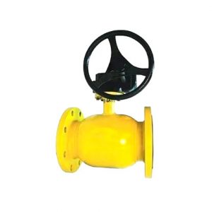 Кран стальной BROEN BALLOMAX газовый с редуктором фланец-фланец DN 150 PN16 КШГ 71.103.150.Р.16