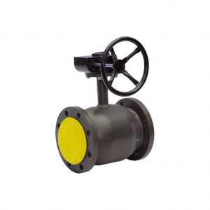 Кран стальной BROEN BALLOMAX полный проход с редуктором фланец-фланец DN100 PN25 КШТ 61.113.100Р.25