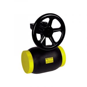 Кран стальной BROEN BALLOMAX полный проход с редуктором сварка-сварка DN150 PN25 КШТ 61.112.150Р.25