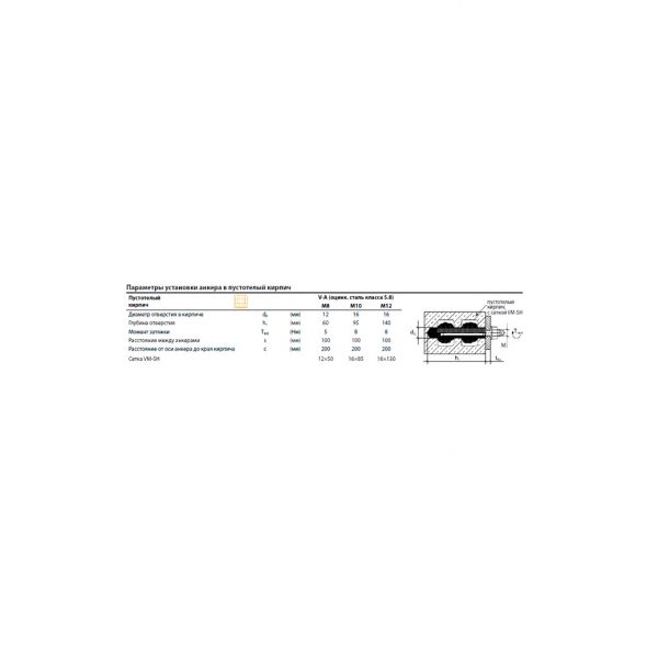 Резьбовая шпилька MKT V-A 30-70/380 A4 нерж. 21829501