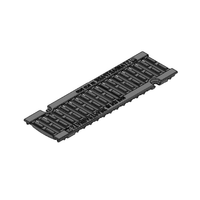 003x050 15 st. Лоток водоотводный POLYMAX Drive лв -10.16.06-ПП. Решетка Drive РВ-10.15.50 щелевая чугунная.