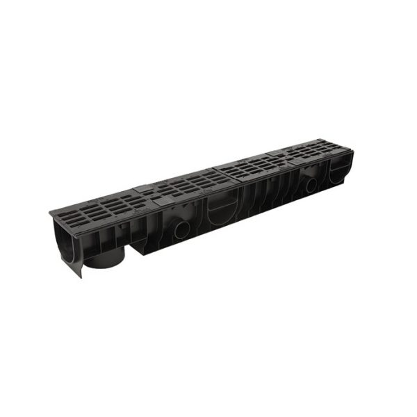 Лоток Ecoteck STANDART 100.125 h129 с решеткой чугунной класс С250