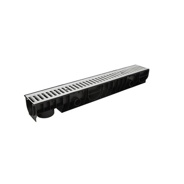 Лоток Ecoteck STANDART 100.125 h129 с решеткой стальной класс А15