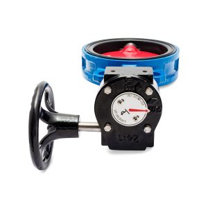 Затвор дисковый поворотный чугун VPI4448-08EP Ду 150 Ру16 с редуктором Tecofi