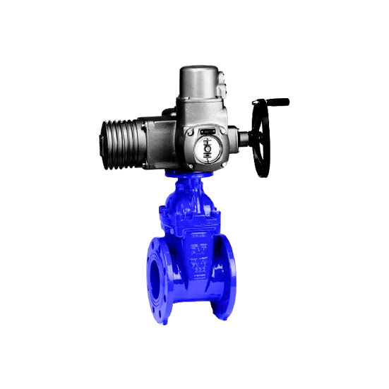 Задвижка AVK клиновая фланцевая короткая с электропривод AUMA norm DN80 PN16
