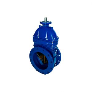 Задвижка с обрезиненным клином под электропривод тип 47GVА DN350 PN10 DENDOR
