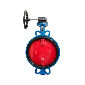 Затвор дисковый поворотный чугун VPI4448-08EP Ду 300 Ру16 с редуктором Tecofi