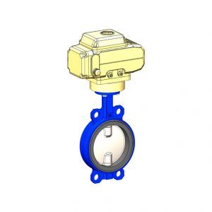 Затвор дисковый поворотный чугун VPI4448-N04EP Ду 250 Ру16 с эл/приводом Nutork 400В Tecofi