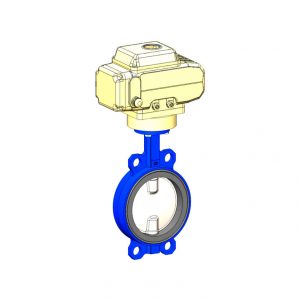 Затвор дисковый поворотный чугун VPI4448-N04EP Ду 50 Ру16 с эл/приводом Nutork 400В Tecofi