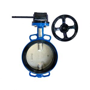 Затвор дисковый поворотный чугун VPI4449-08EP Ду 250 Ру16 с редуктором диск Tecofi