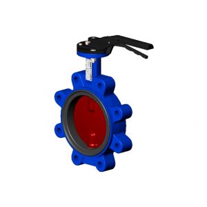 Затвор дисковый поворотный чугун VPI4648-02EP Ду 200 Ру16 с резьб проушинами Tecofi