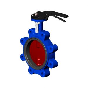 Затвор дисковый поворотный чугун VPI4648-02EP Ду 65 Ру16 с резьб проушинами Tecofi