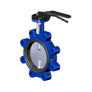 Затвор дисковый поворотный чугун VPI4649-02EP Ду 150 Ру16 с резьб проушинами диск Tecofi