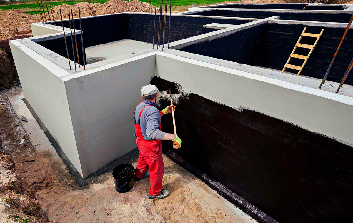 Обмазочная гидроизоляция для бетона, фундамента, бассейнов - цена