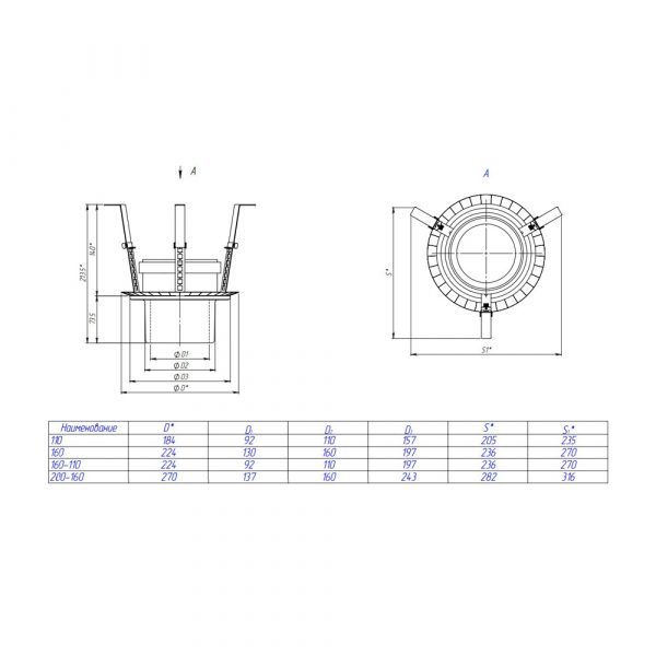 Противопожарная муфта 160/160 (аналог HL870)