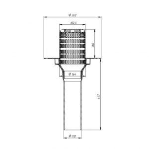 Воронка ПВХ Fachmann VO-PVC 110x720 собогревом