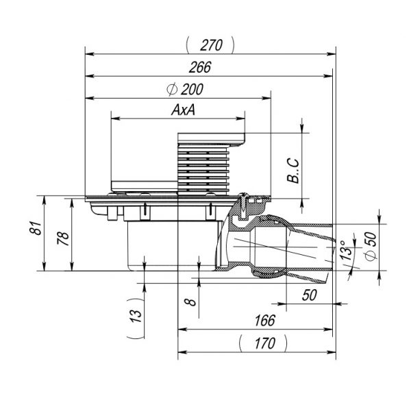 Трап Fachmann T 520.1 SOsP