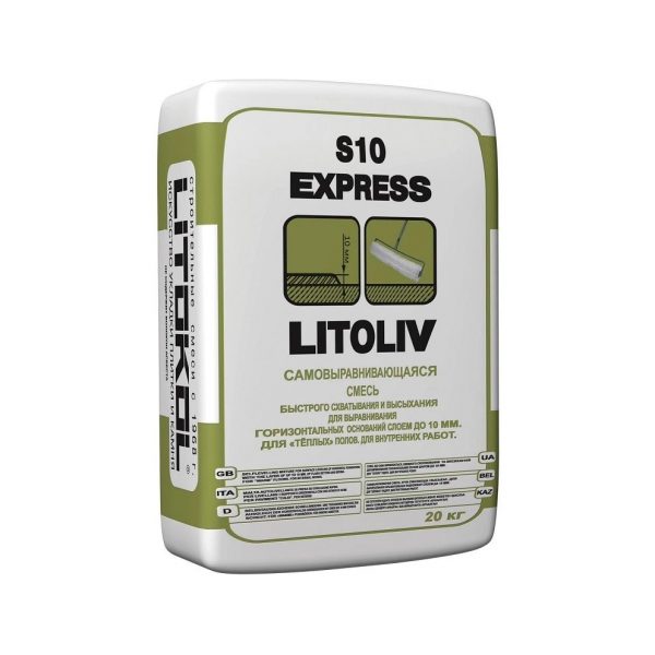 Смесь для пола самовыравнивающаяся Litokol LitoLiv S10 Express 20 кг