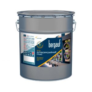 Bergauf GF-021 антикоррозийный грунт для наружных и внутренних работ красно-коричневый, 25 кг
