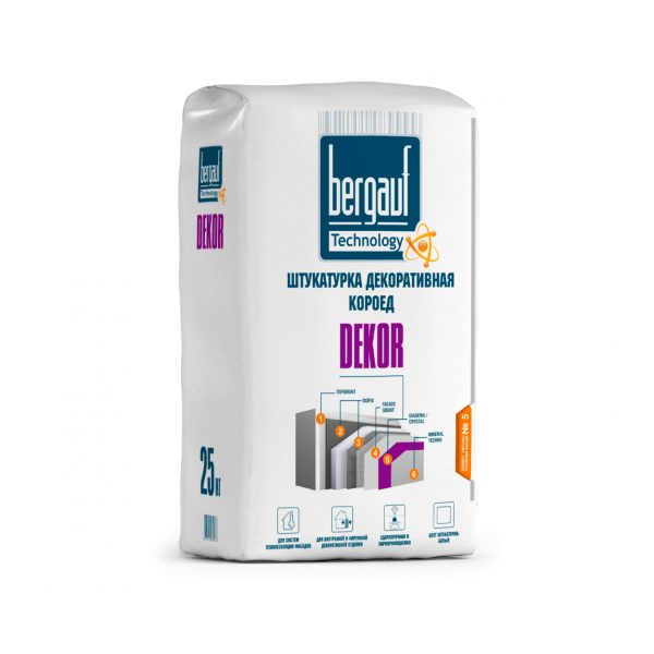 Bergauf Dekor 25 кг Штукатурка декоративная короед
