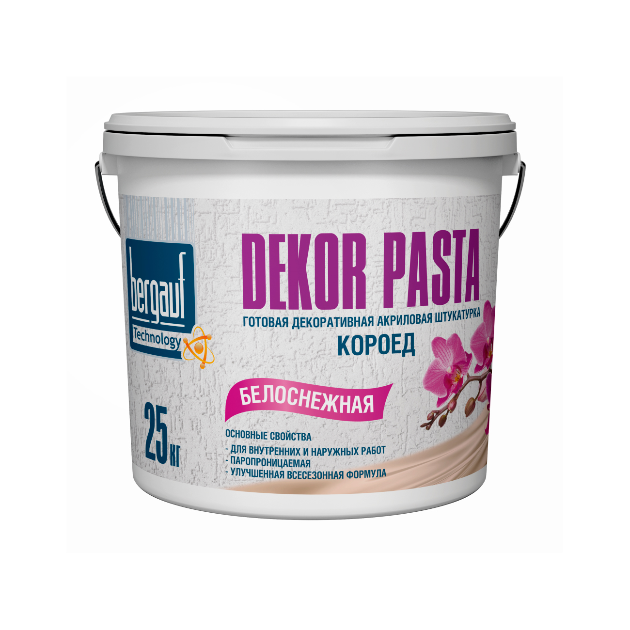 Bergauf Dekor Pasta 2 мм 25 кг Готовая декоративная штукатурка с ...