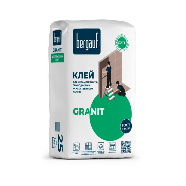 Bergauf Granit 5 кг Клей для керамогранита, природного и искусственного камня