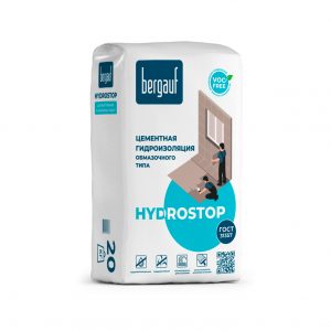 Bergauf Hydrostop 20 кг Цементная гидроизоляция обмазочного типа
