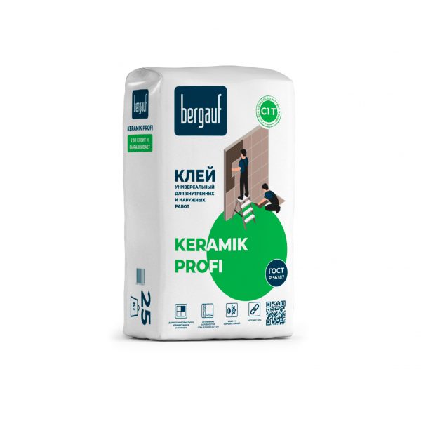 Bergauf Keramik Profi 25 кг Универсальный клей