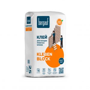 Bergauf Kleben Block 25 кг Клей для укладки ячеистых блоков, зима