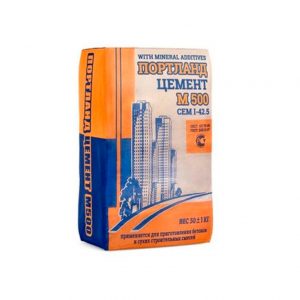 Цемент ЦЕМ I 42.5Н (ПЦ-500 Д0) 50 кг