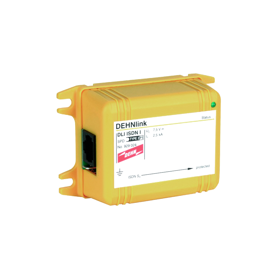 УЗИП DSM TM класс II для интерфейсов Ethernet 10 BT или ISDN S0