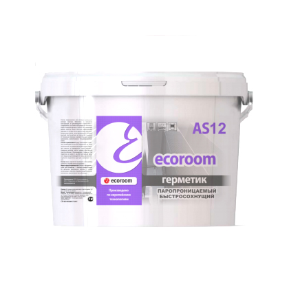Герметик акриловый паропроницаемый Ecoroom AS 12 для окон быстросохнущий