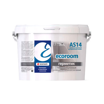 Герметик акриловый пароизоляционный Ecoroom AS 14 для окон быстросохнущий