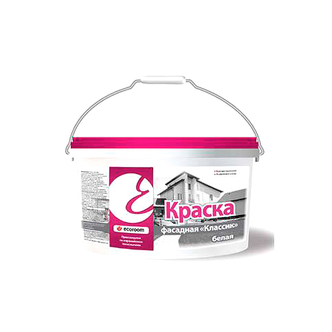 Краска фасадная классик по бетону Ecoroom