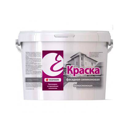 Краска фасадная силиконовая Ecoroom