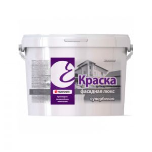 Краска фасадная люкс супербелая Ecoroom