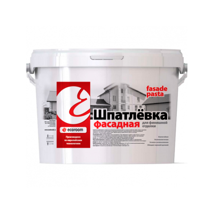 Шпатлёвка фасадная Ecoroom