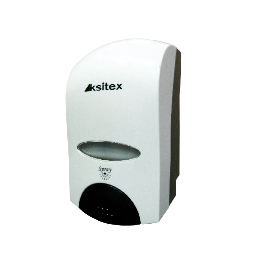 Диспенсер для антисептика спрей из пластика белый Ksitex DD-6010-1000