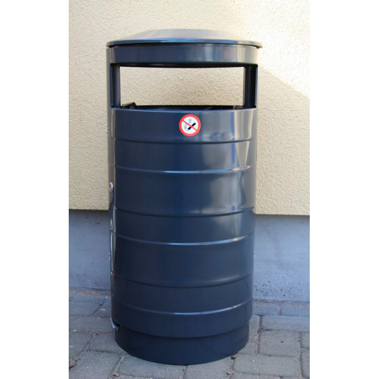 Урна Darba Spars Tornis 70l RAL из оцинкованной стали 70 л