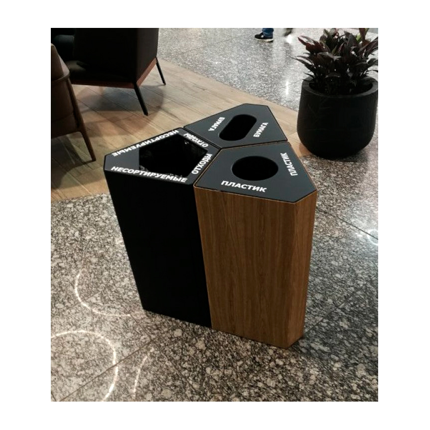 Урна PANDA STEEL Кайт из нержавеющей стали