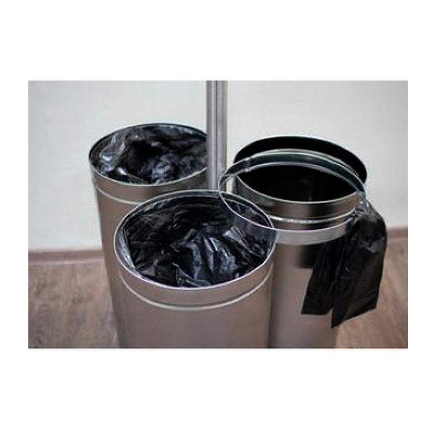 Урна PANDA STEEL Кайт из нержавеющей стали 81 л