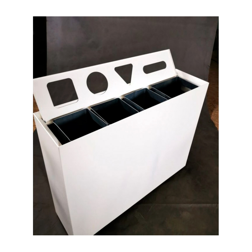 Урна PANDA STEEL Монолит из черной стали 135 л