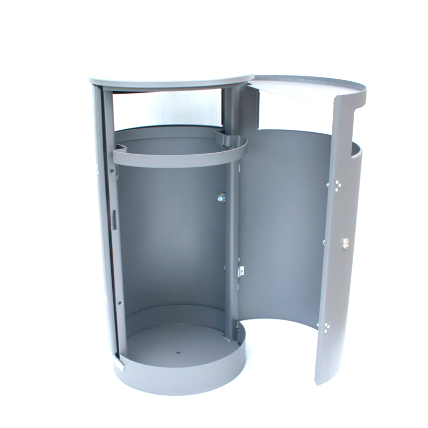 Мусорная урна Darba Spars Terminal 70l RAL из оцинкованной стали 70 л