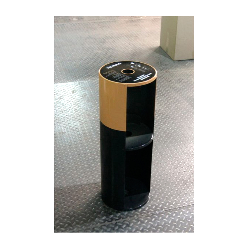 Урна PANDA STEEL ЖКХ из оцинкованной стали
