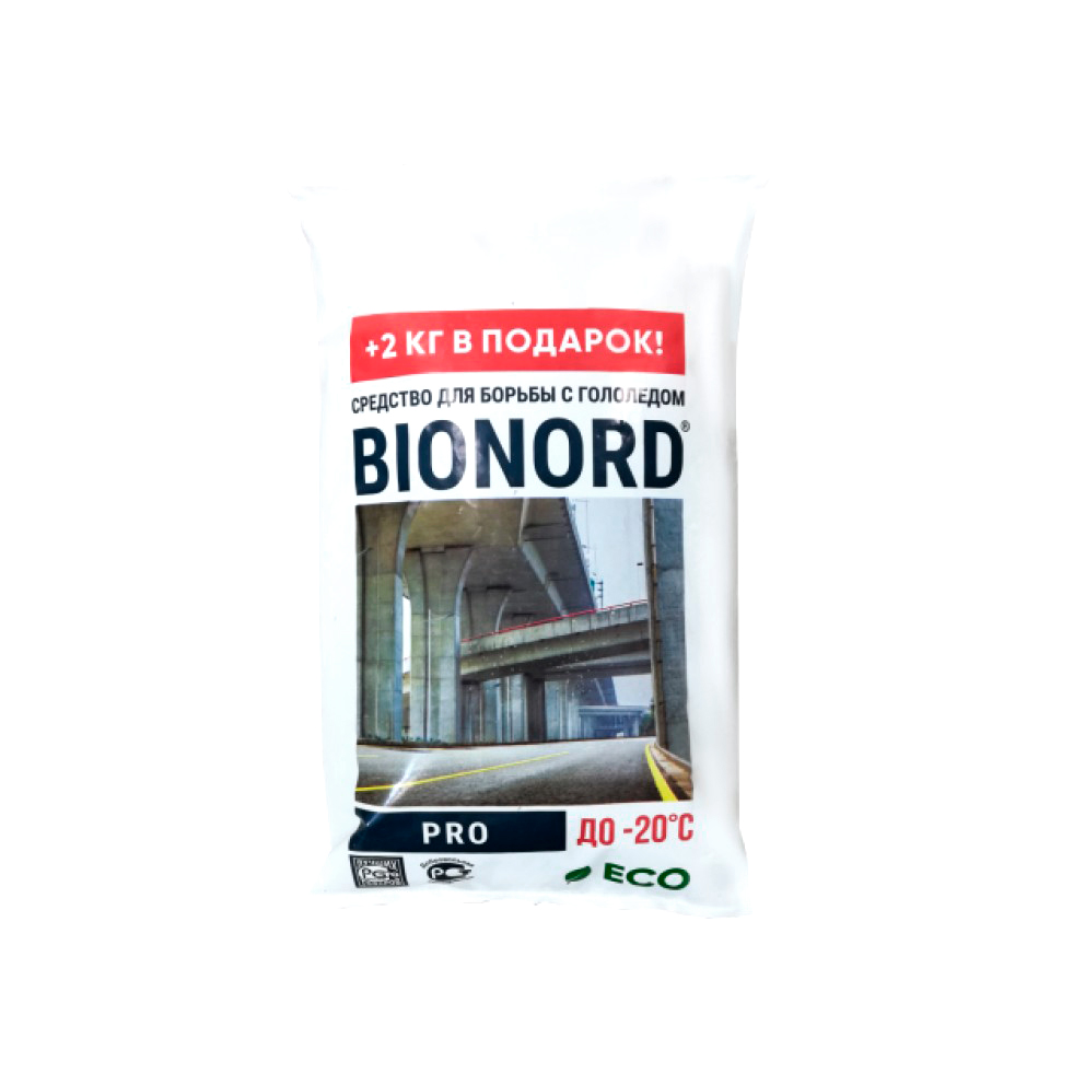 Противогололедный реагент BIONORD PRO, 12 кг