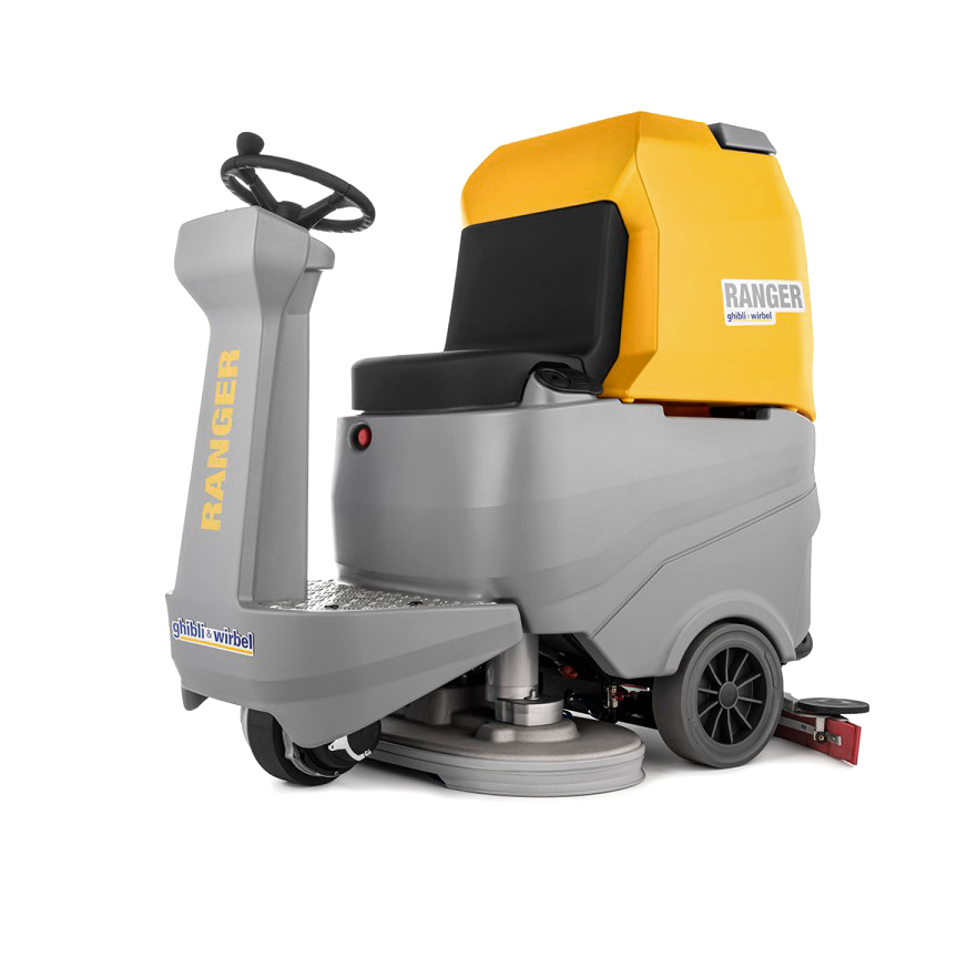 Поломоечная машина с сиденьем для оператора Ghibli & Wirbel RANGER R 115 FD 85 CHEM аккумуляторная