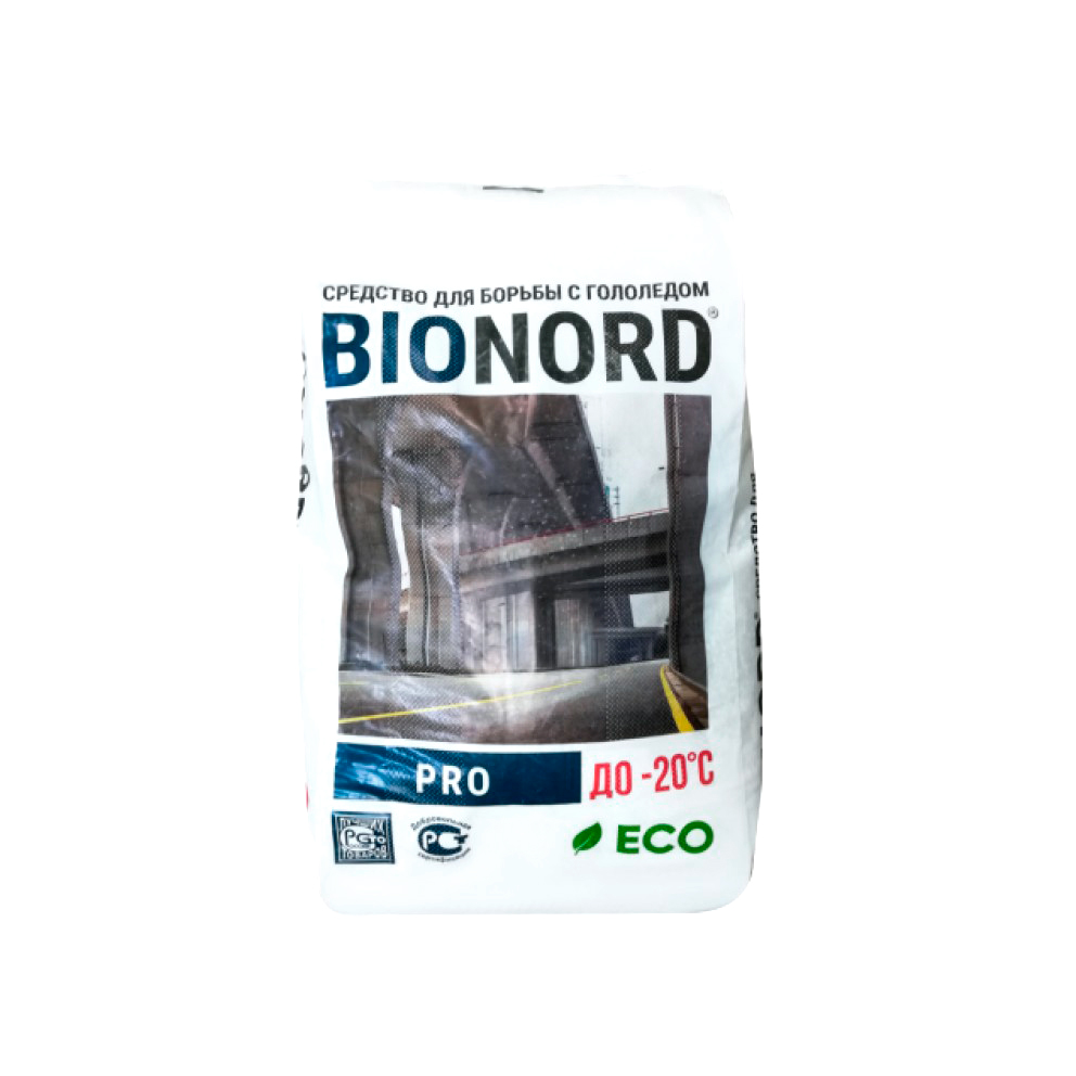 Противогололедный реагент BIONORD PRO, 23 кг