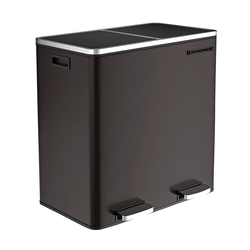 Урна SONGMICS LTB60BK из нержавеющей стали 60 л