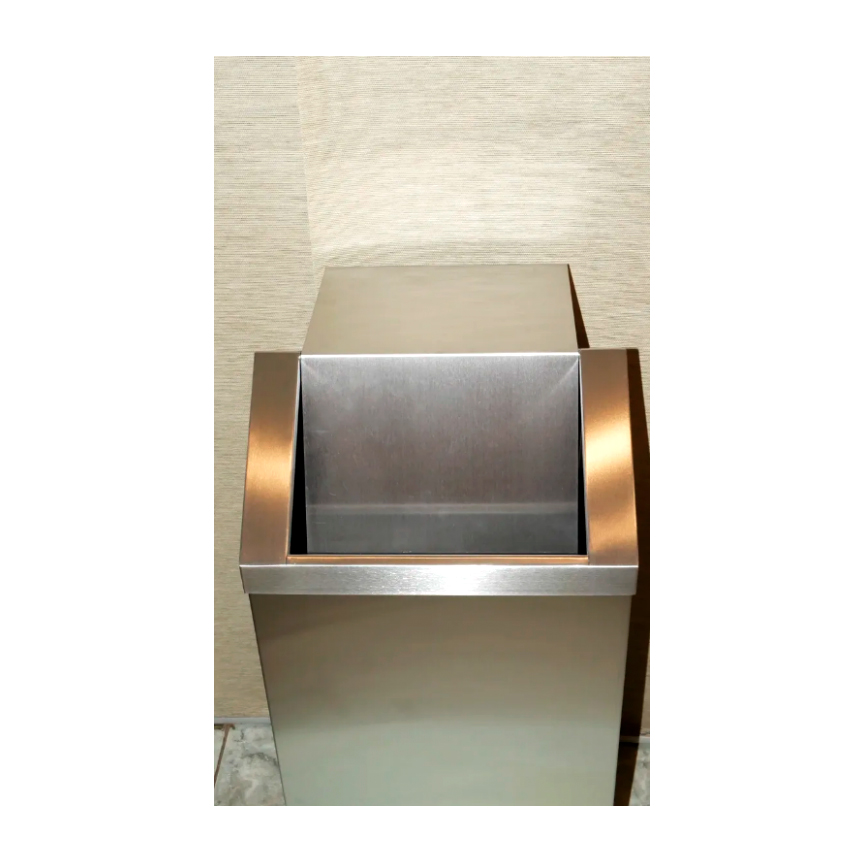 Урна PANDA STEEL Эклипс из нержавеющей стали 70 л