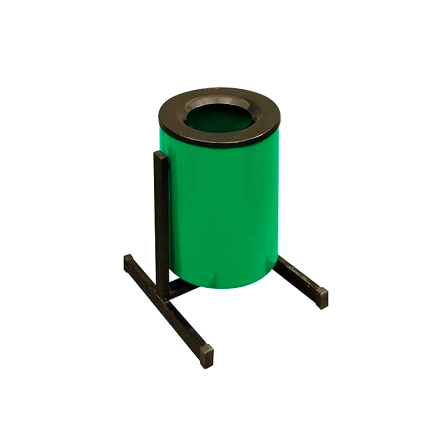 Урна PANDA STEEL Сквер из черной стали 30 л